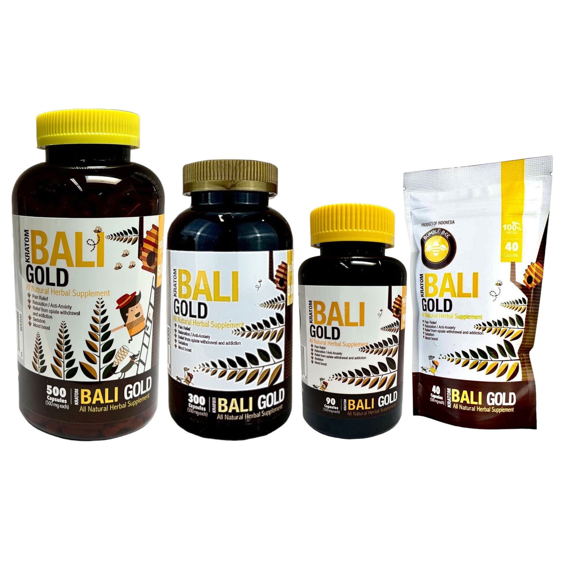 Bumble Bee Bali Gold Kratom Capsules Wholesale Price – Smokegem Wholesale