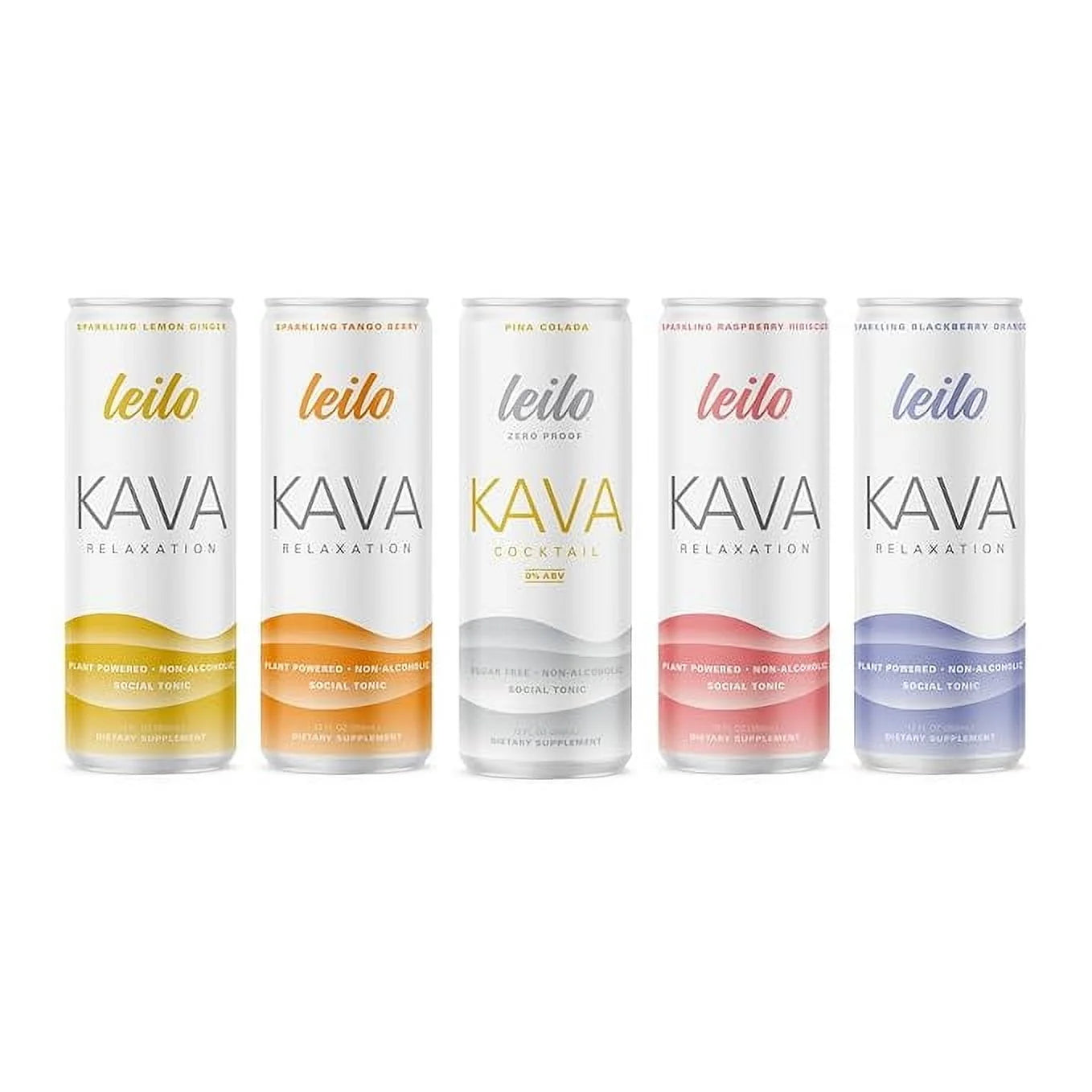 Leilo Kava Seltzer Drinks 12oz - 12 Cans