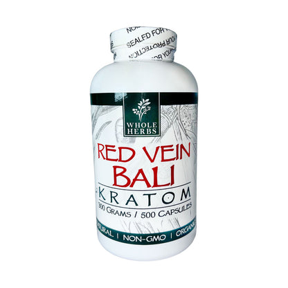 Whole Herbs Kratom Capsules – Red Vein BALI