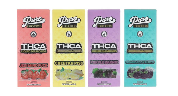 Puro Exotics THCA Liquid Diamonds Disposable 2G (PACK OF 5)