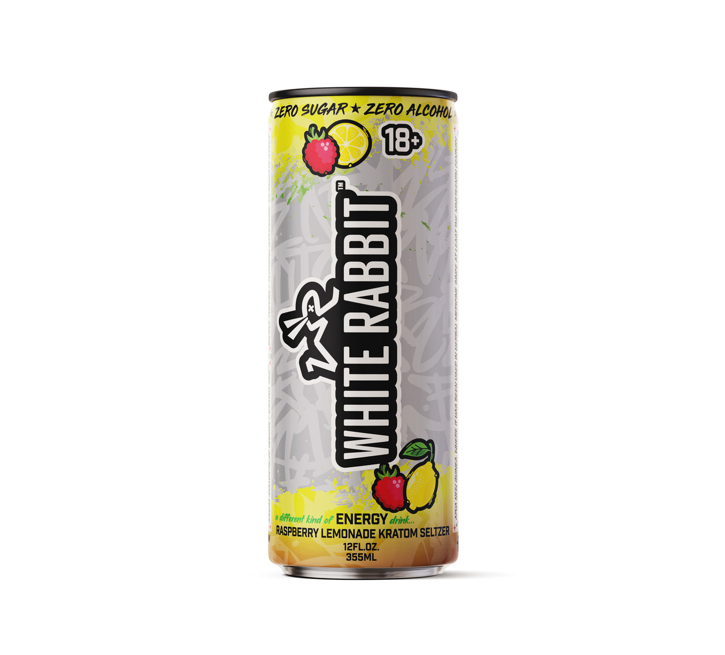 White Rabbit Kratom Seltzer 12oz- Energy Seltzer