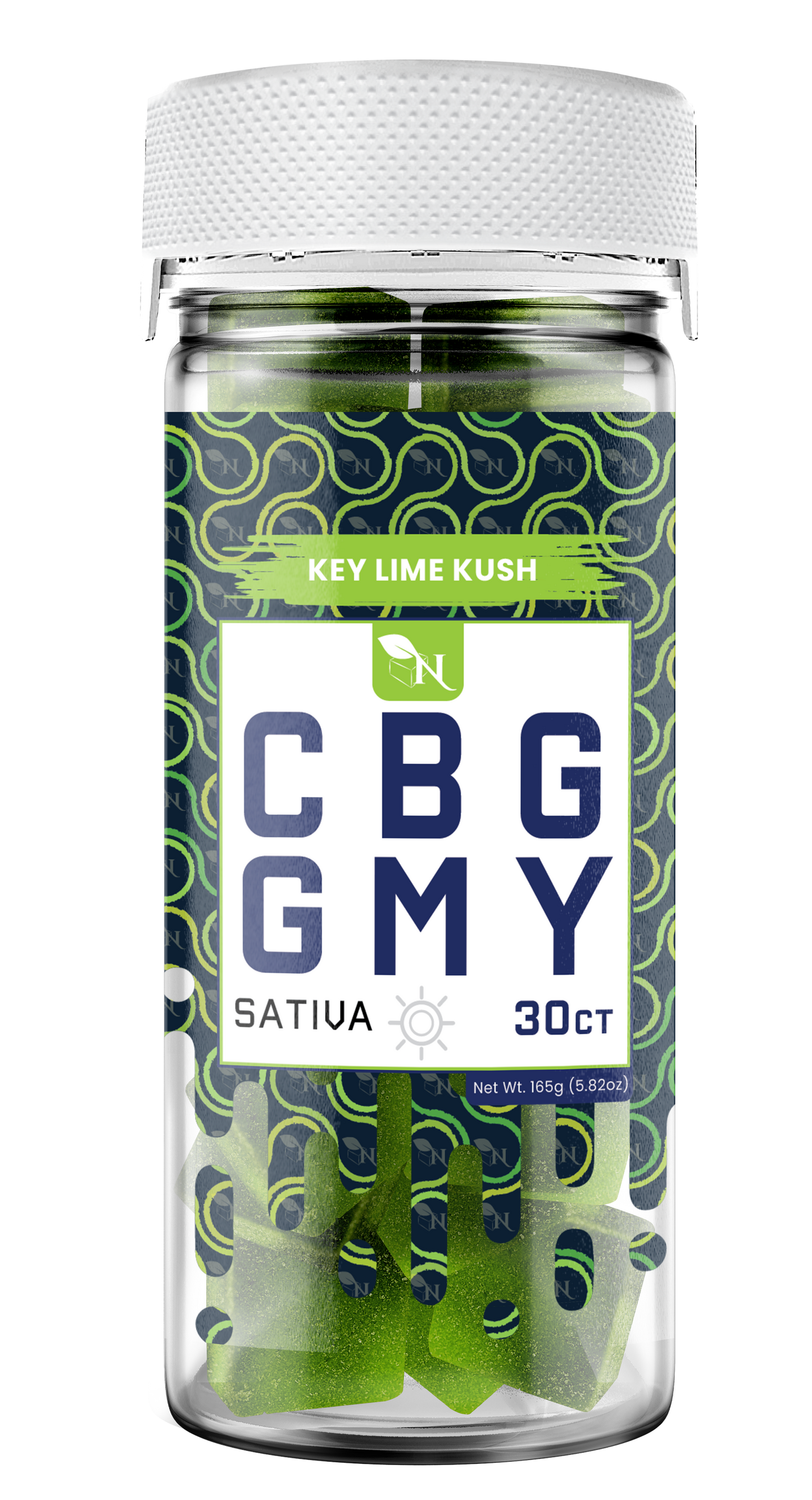 AGFN CBG GMY CBG SATIVA Gummies I 1500MG/30ct/Jar