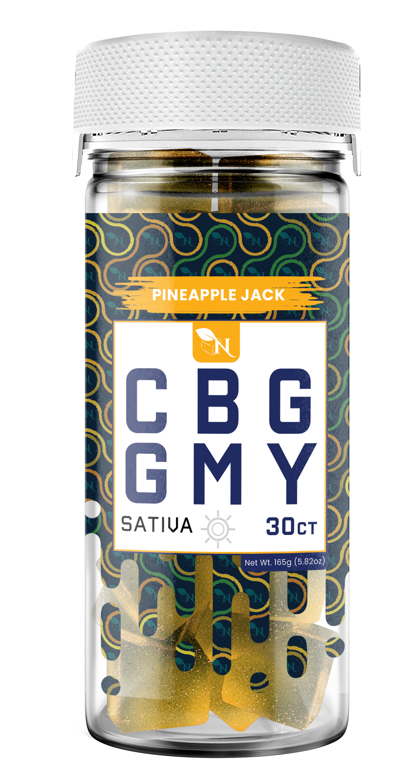 AGFN CBG GMY CBG SATIVA Gummies I 1500MG/30ct/Jar