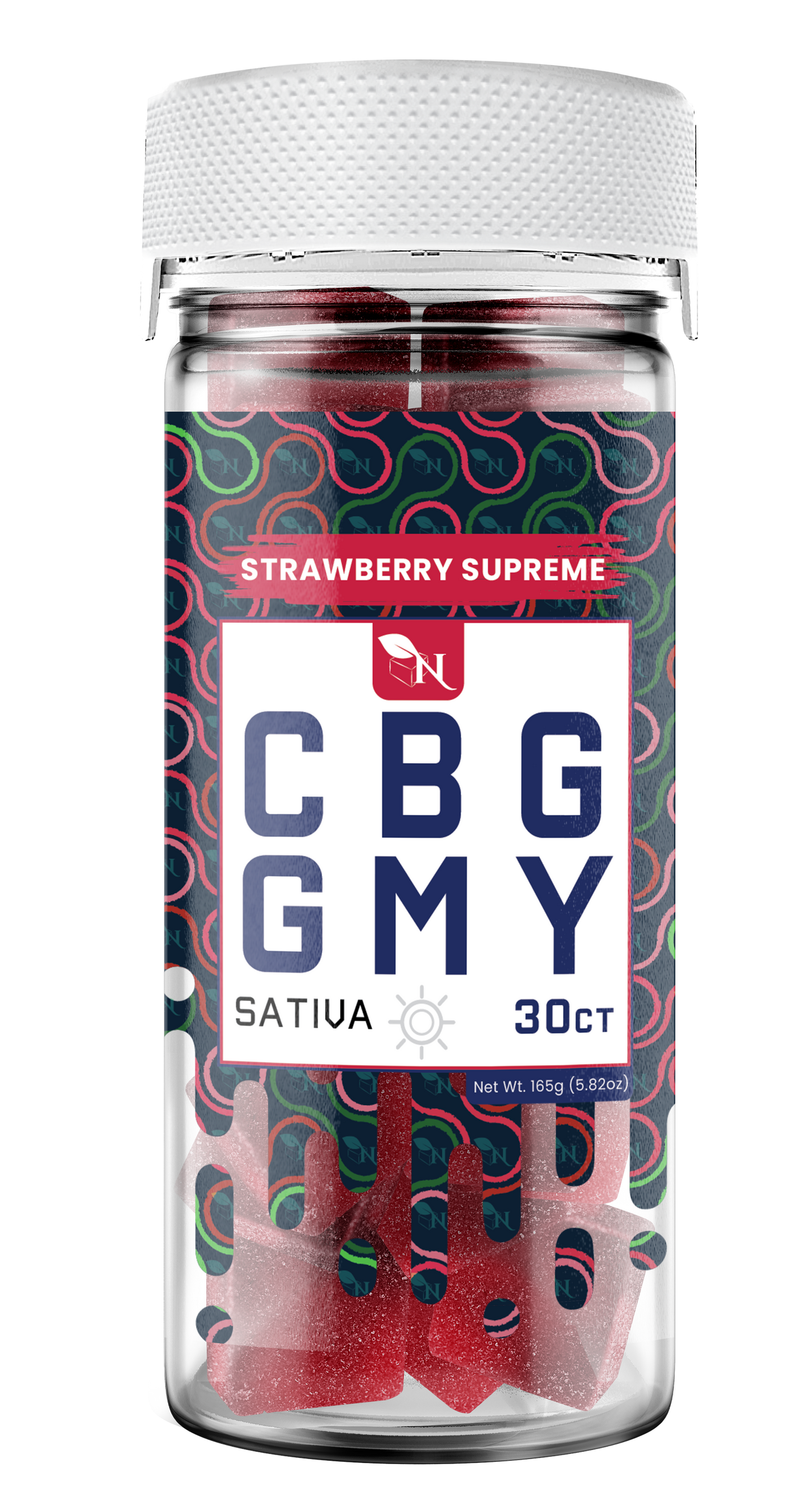 AGFN CBG GMY CBG SATIVA Gummies I 1500MG/30ct/Jar