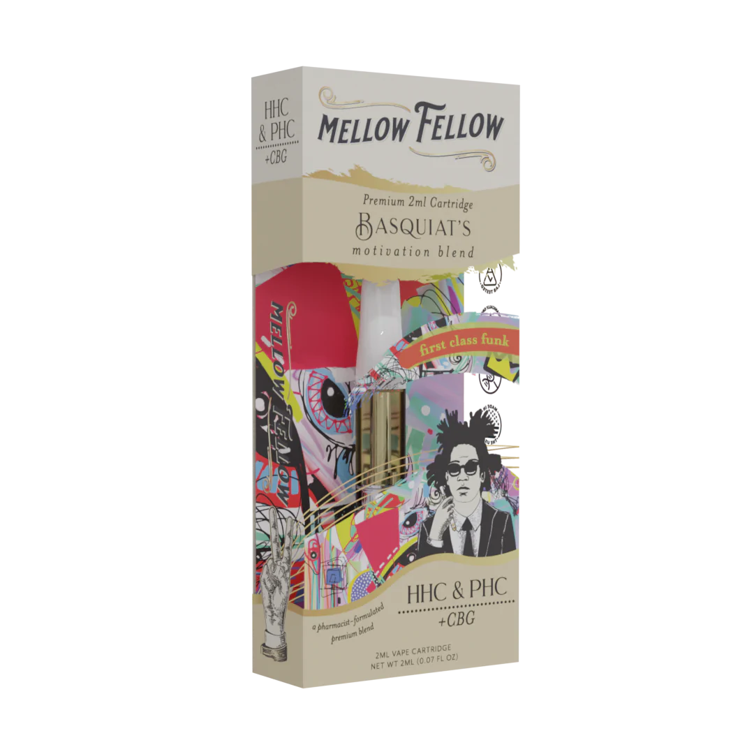 Mellow Fellow Basquiat's Motivation Blend - 2ml Vape Cartridge - First Class Funk - 6 CT