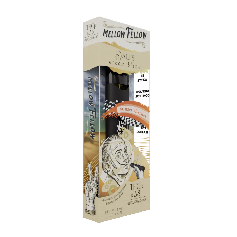 Mellow Fellow Dali's Dream Blend Sunset Sherbet 2ml Disposable - 6 CT