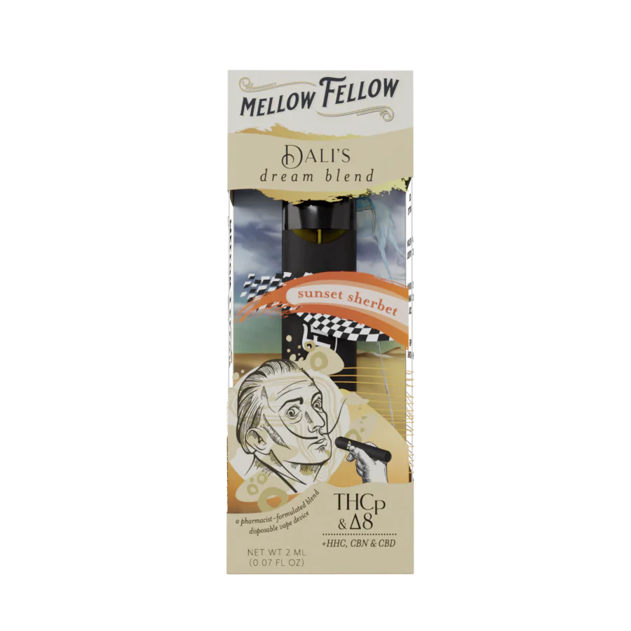 Mellow Fellow Dali's Dream Blend Sunset Sherbet 2ml Disposable - 6 CT