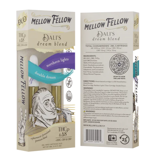 Mellow Fellow Dali's Dream Blend - 2ml Cartridge Duo (4ml) – Northern Lights & Double Dream - 6CT