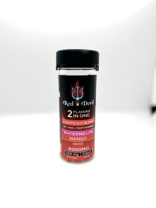 Red Devil Light Out Blend THC DUAL Gummies I 6000MG