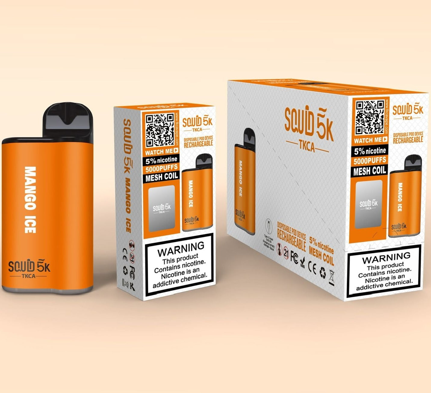 TKCA-SQUID-5K-Disposable-Vape-Rechargeable-Pod-Device-mango-ice