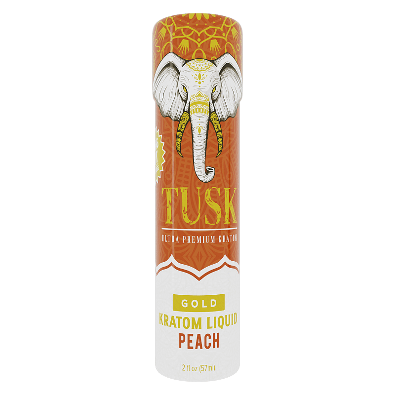 Tusk Gold Kratom Shot 2oz - Display of 12