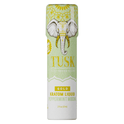 Tusk Gold Kratom Shot 2oz - Display of 12