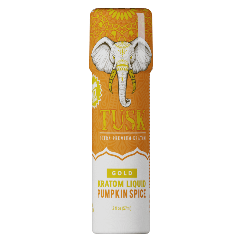 Tusk Gold Kratom Shot 2oz - Display of 12