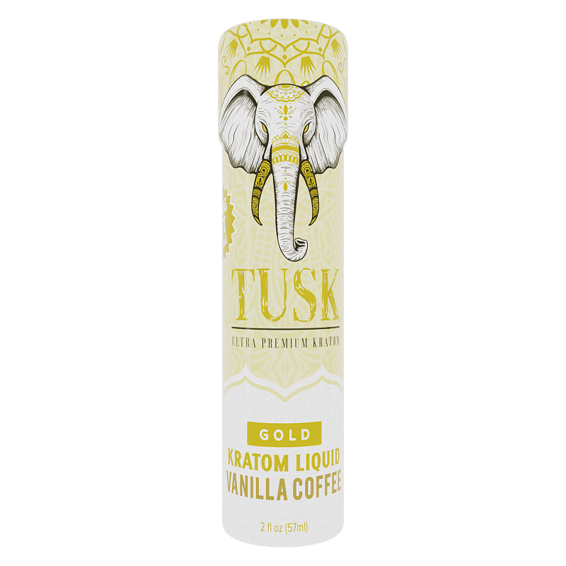 Tusk Gold Kratom Shot 2oz - Display of 12