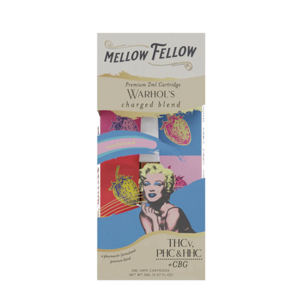 Mellow Fellow Warhol's Charged Blend - 2ml Vape Cartridge - Candyland - 6 CT