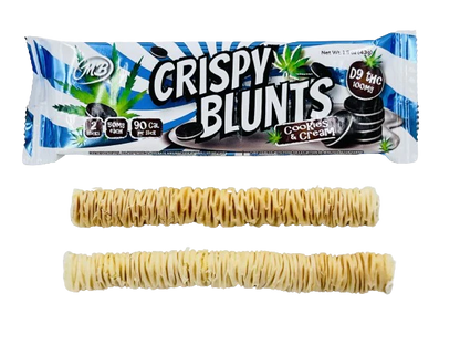 Crispy Blunts Phyllo Dough Delta 9 THC Chocolate Baklava Sticks I 100mg/2CT/10pk