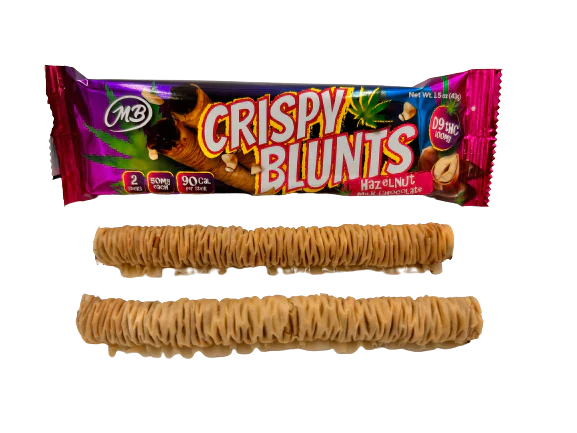 Crispy Blunts Phyllo Dough Delta 9 THC Chocolate Baklava Sticks I 100mg/2CT/10pk