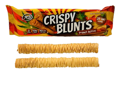 Crispy Blunts Phyllo Dough Delta 9 THC Chocolate Baklava Sticks I 100mg/2CT/10pk