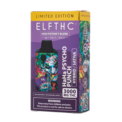 ELF THC THC3000 THC DISPOSABLE VAPE I 3gm - (Display of 5)