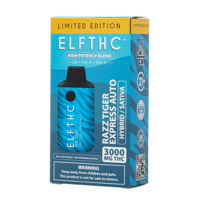 ELF THC THC3000 THC DISPOSABLE VAPE I 3gm - (Display of 5)