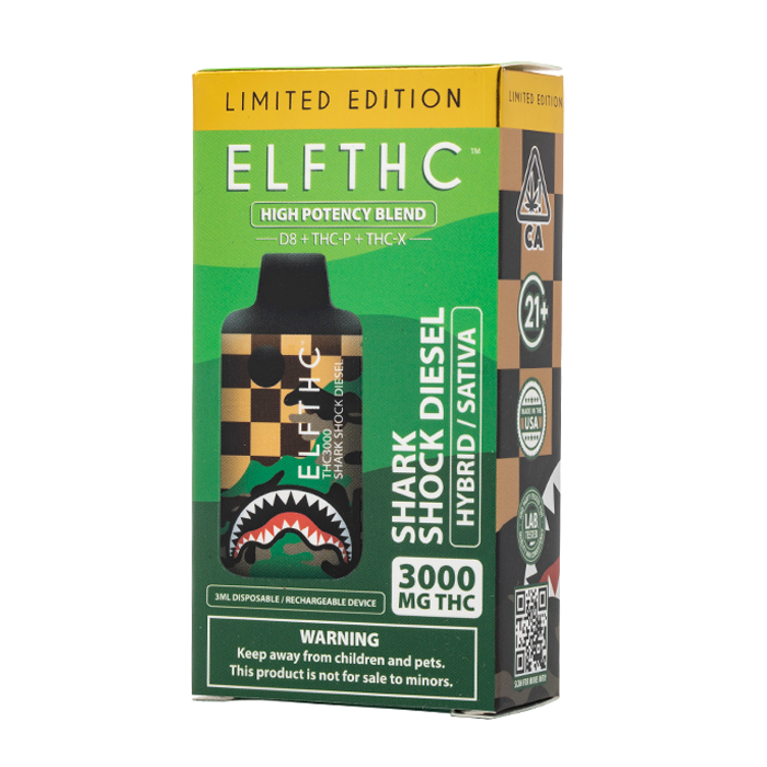 ELF THC THC3000 THC DISPOSABLE VAPE I 3gm - (Display of 5)