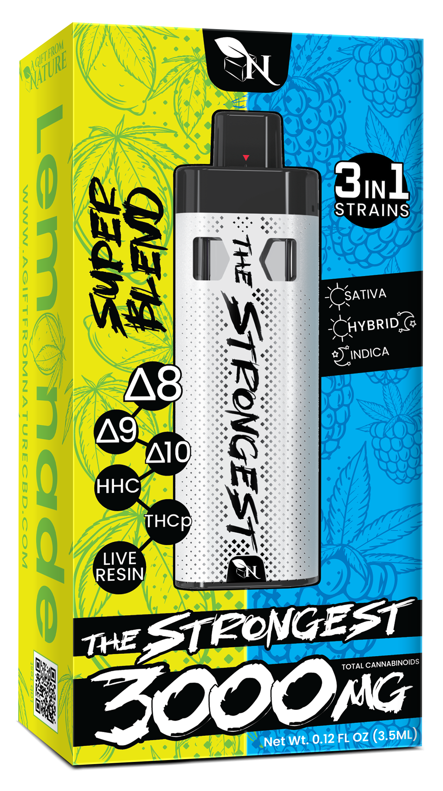 AGFN - The Strongest Super Blend THC 3ML Disposable I (Display of 5)