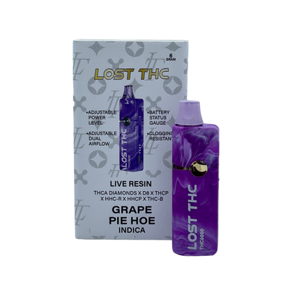 LOST THC 6GM THC-A Liquid Diamond DISPOSABLE VAPE I Display of 5