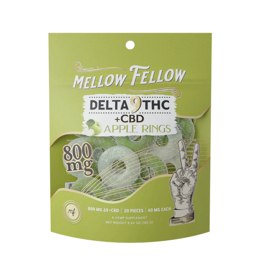 Mellow Fellow Premium Delta 9 THC + CBD Gummies I 800mg