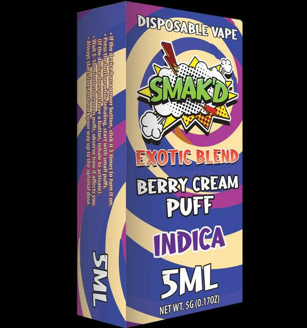 Smak'd Exotic Blend THC Disposable Vape I 5ML (Display of 5)