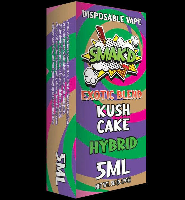 Smak'd Exotic Blend THC Disposable Vape I 5ML (Display of 5)