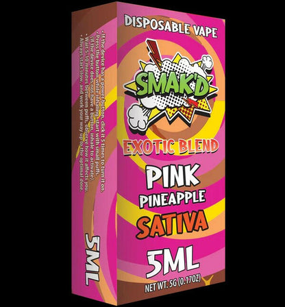 Smak'd Exotic Blend THC Disposable Vape I 5ML (Display of 5)