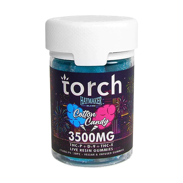 Torch Haymaker Blend THC Gummies 3500MG I Display of 6