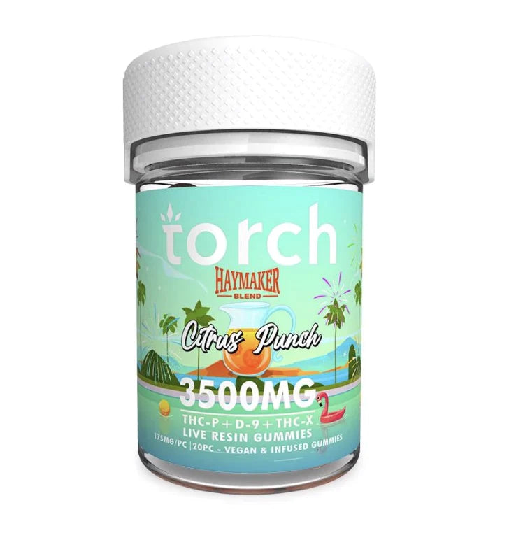 Torch Haymaker Blend THC Gummies 3500MG I Display of 6