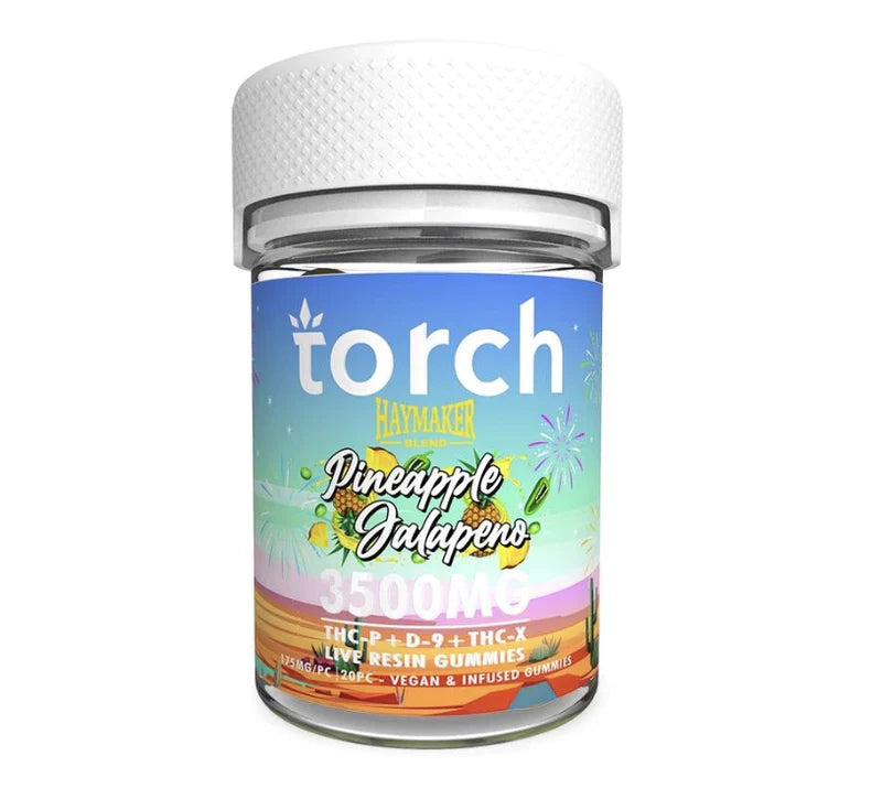 Torch Haymaker Blend THC Gummies 3500MG I Display of 6