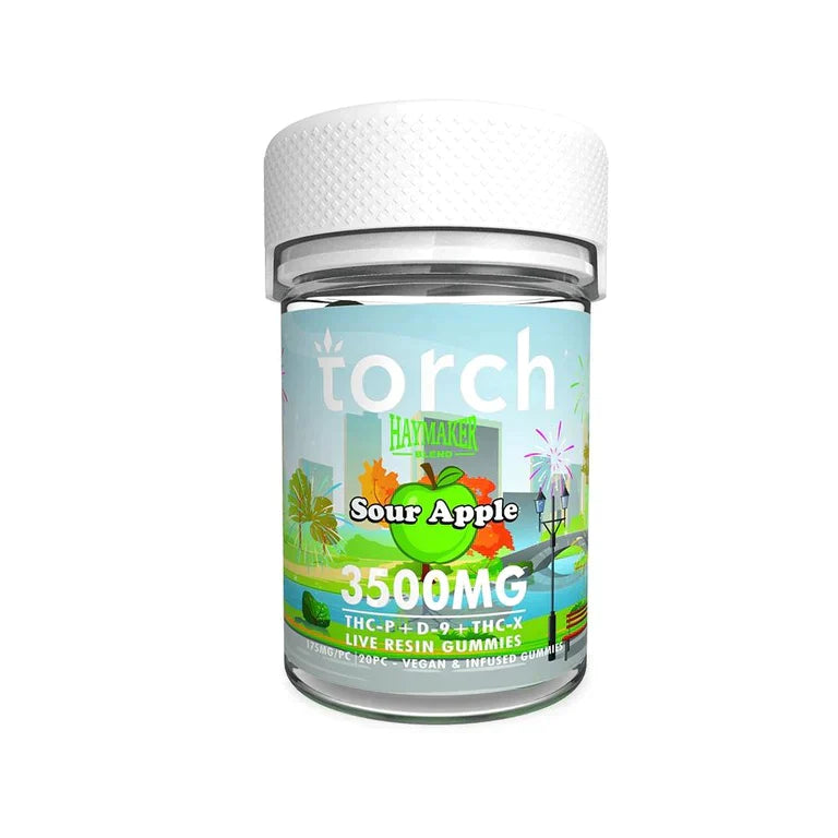 Torch Haymaker Blend THC Gummies 3500MG I Display of 6