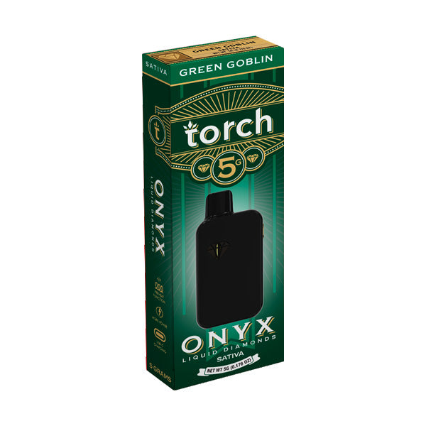 Torch Onyx THC-A Liquid Diamonds Disposable Vape | 5G - Display of 5