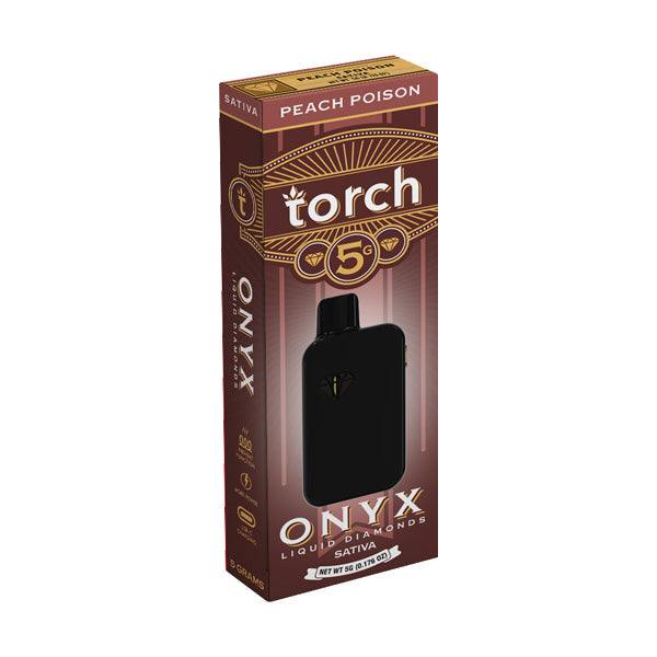 Torch Onyx THC-A Liquid Diamonds Disposable Vape | 5G - Display of 5