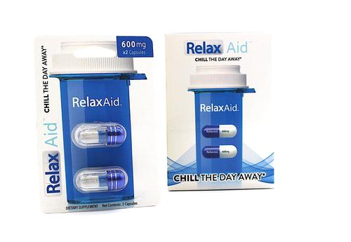 Relax Aid 600mg - Mood, Calmness, Relaxation - 6 packs